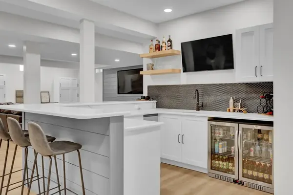 JB Plumbing HVAC white kitchen remodel