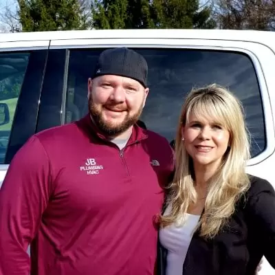 Jeff and Megan Blew, co-owners of JB Plumbing HVAC & Construction
